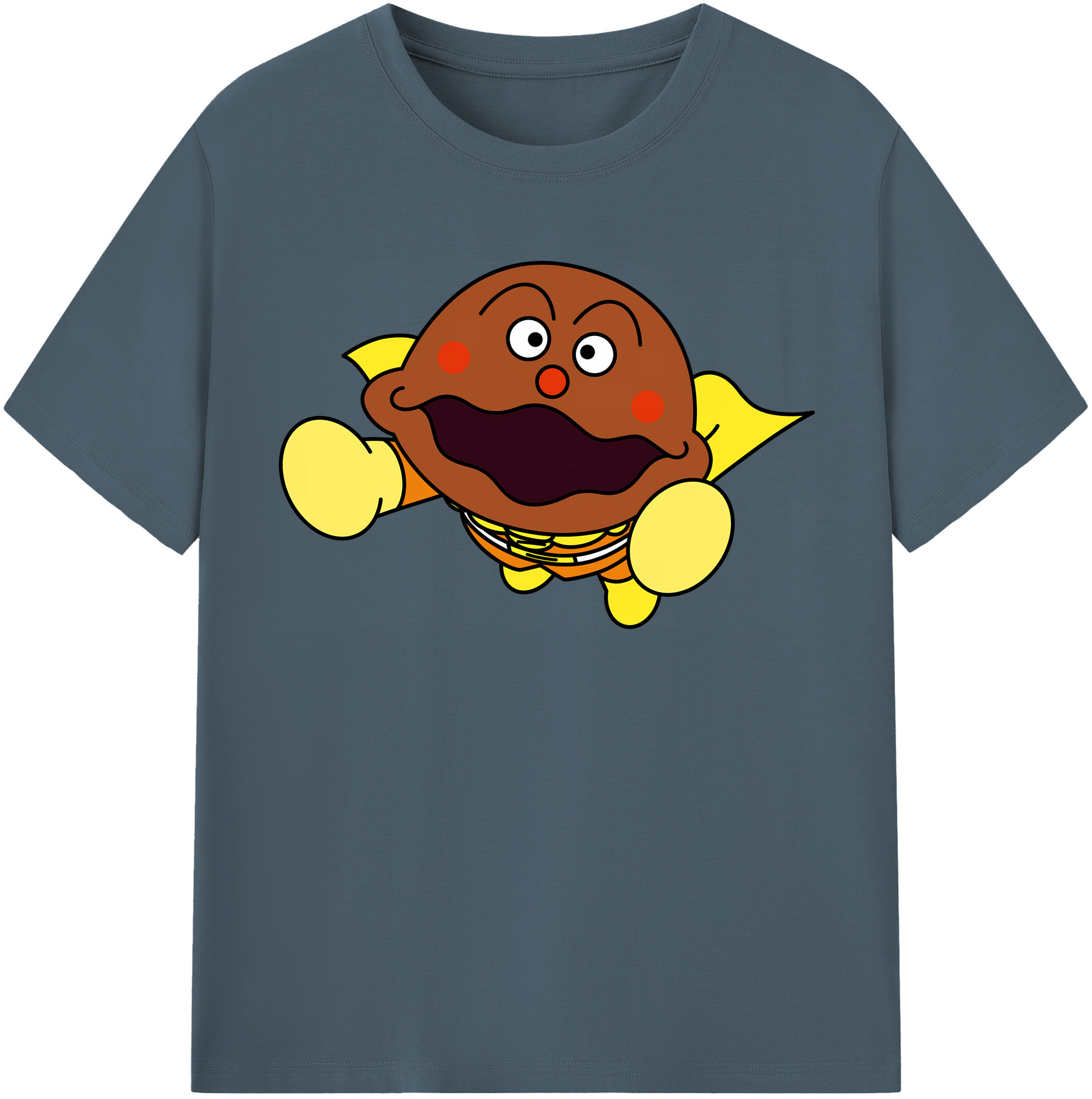 （画像用） アンパンマン Anpanman 綿100％半袖Tシャツ（フロントプリント）